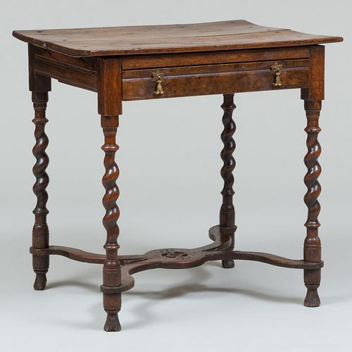 CHARLES II OAK SIDE TABLE29 1/4