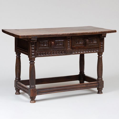 CONTINENTAL RUSTIC CARVED WALNUT