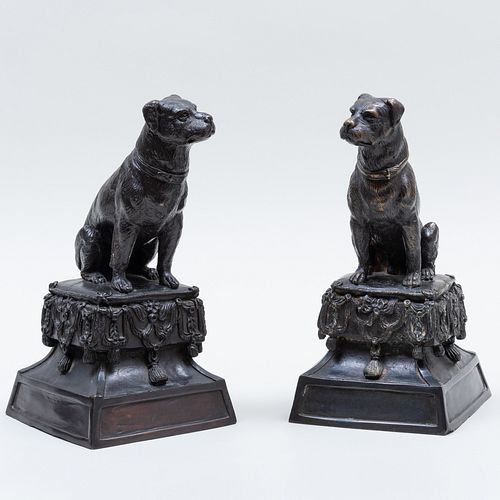 PAIR OF VICTORIAN BRONZE MODELS 3bb8fa