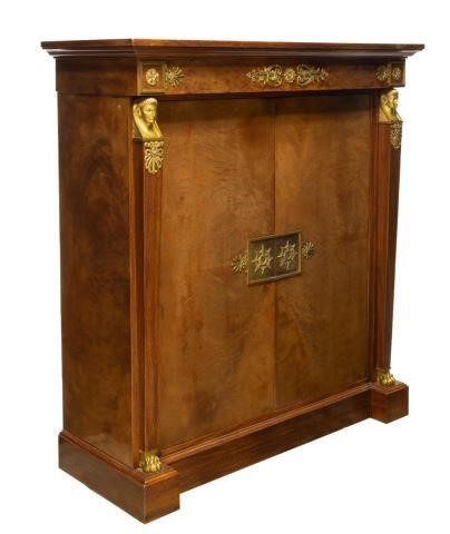 FRENCH EMPIRE STYLE MAHOGANY BAR