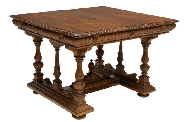 RENAISSANCE REVIVAL WALNUT DINING