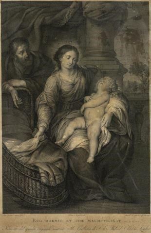 MORGHEN HOLY FAMILY ENGRAVING AFTER 3be171