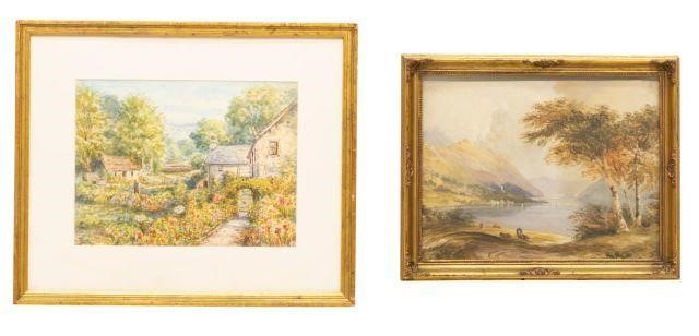  2 FRAMED WATERCOLOR LANDSCAPE 3be1a4