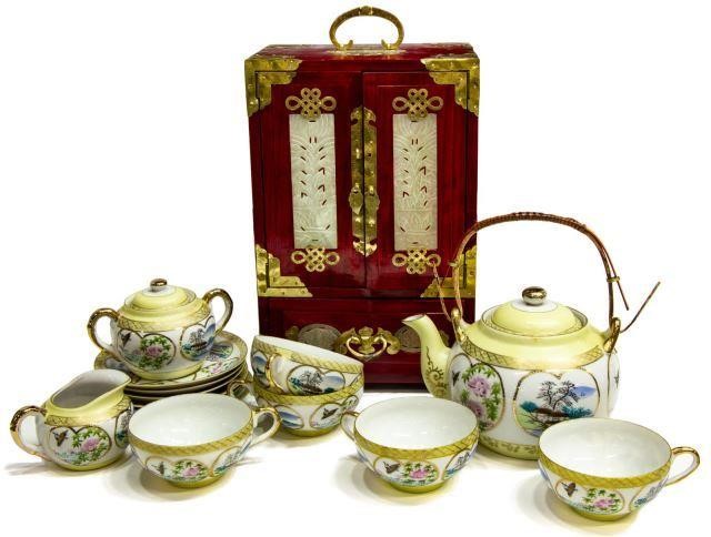  15 CHINESE TEA SERVICE AND JEWELRY 3be19d