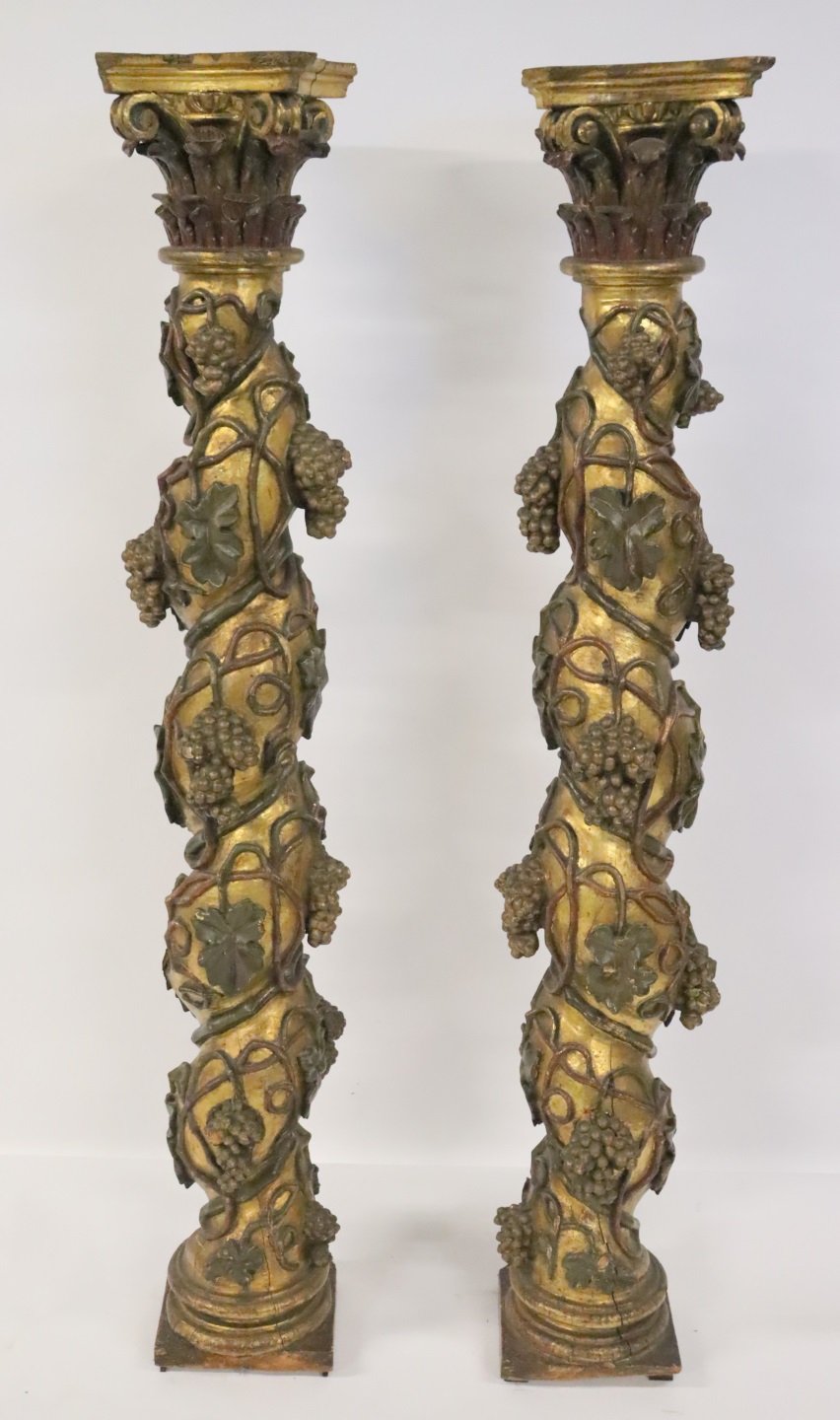 PAIR OF 18TH CENTURY ITALIAN CARVED 3be228