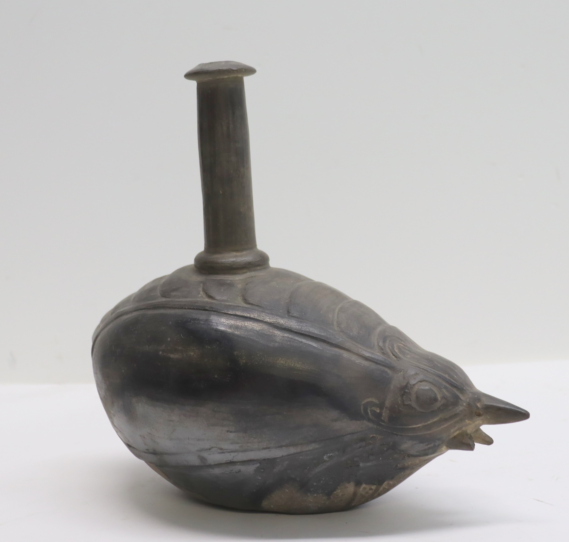 A BIRD FORM BLACKWARE WHISTLE From