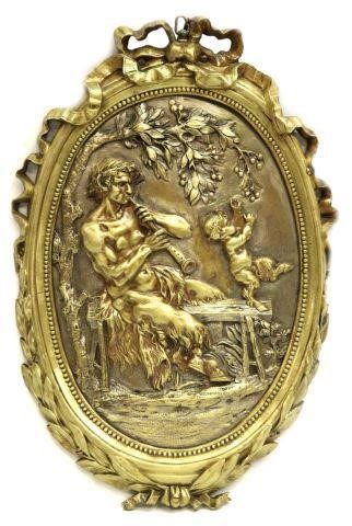 NEOCLASSICAL GILT BRONZE RELIEF 3be29a