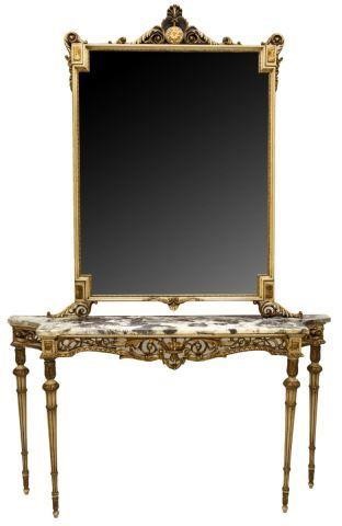 LOUIS XVI STYLE MARBLE TOP MIRRORED 3be2df