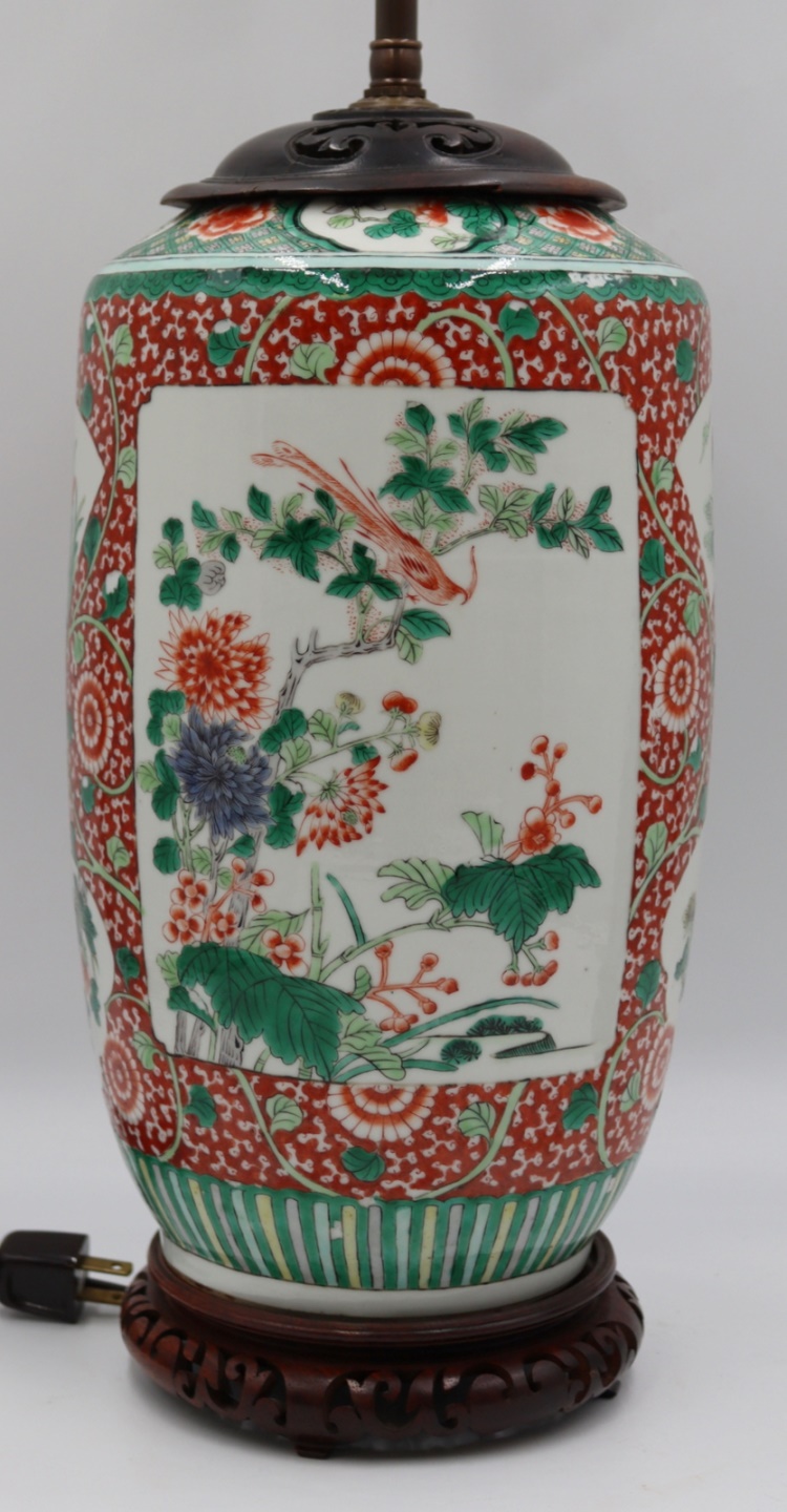 CHINESE FAMILLE VERTE ENAMEL DECORATED 3be319