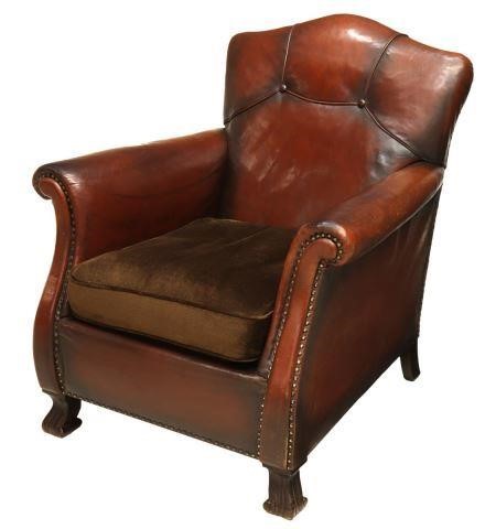 DANISH LEATHER CLUB CHAIRDanish 3be361