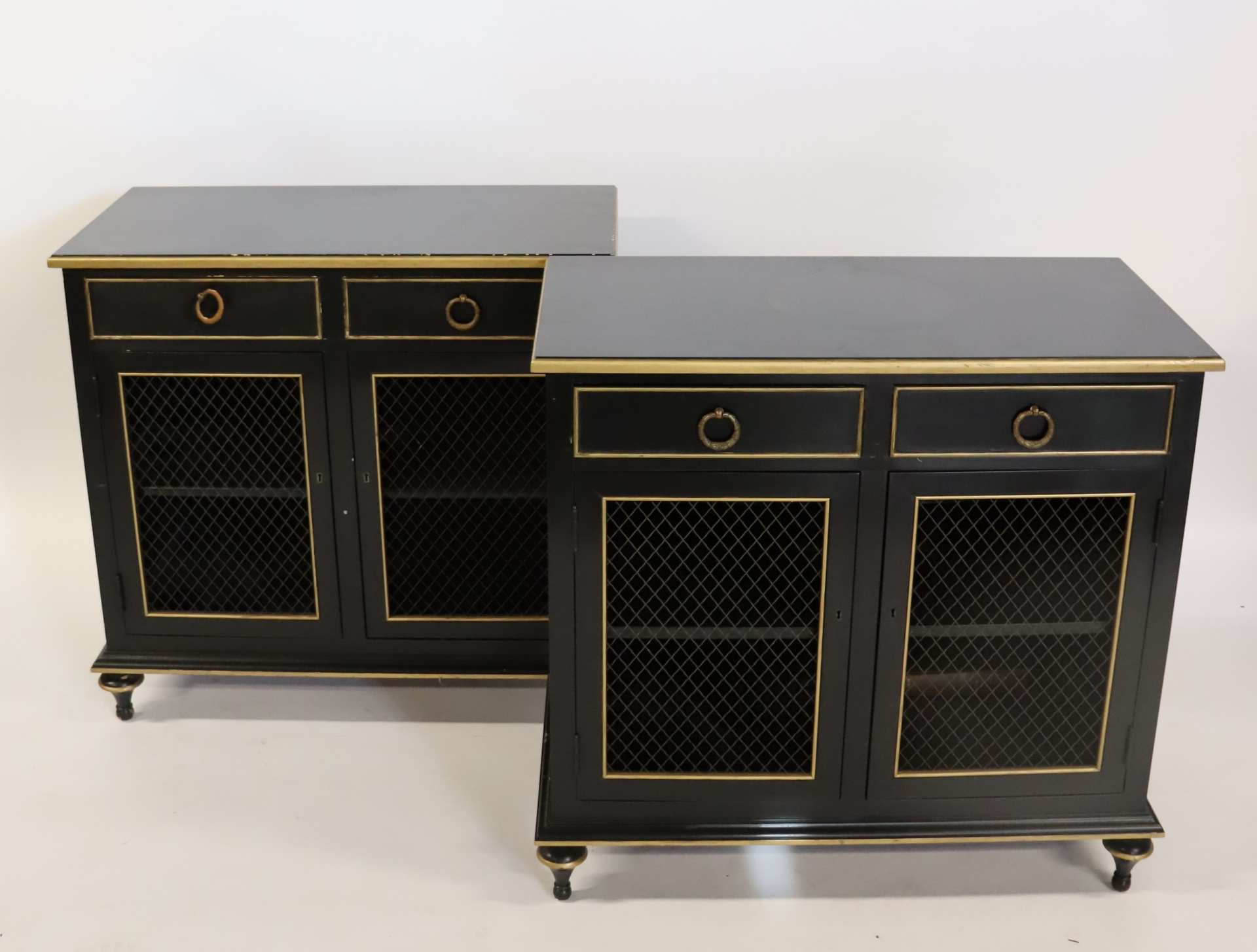 MIDCENTURY PAIR OF EBONISED AND 3be3dd