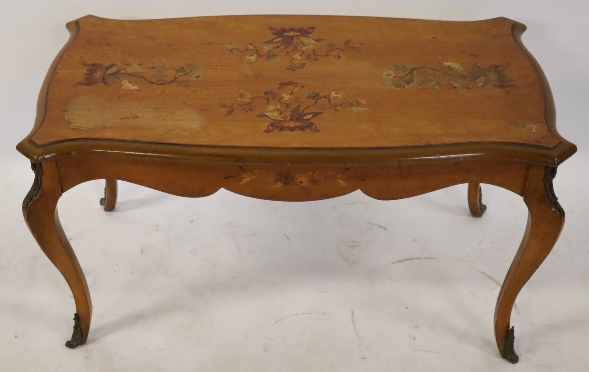ANTIQUE GALLE STYLE INLAID LOUIS