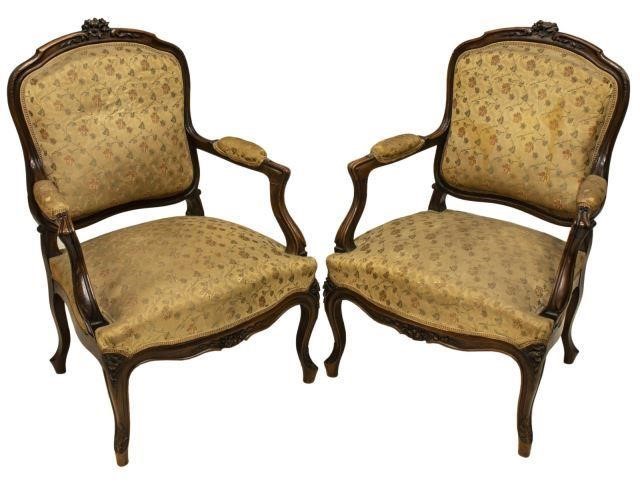  PR FRENCH LOUIS XV STYLE FAUTEUILS 3be43a