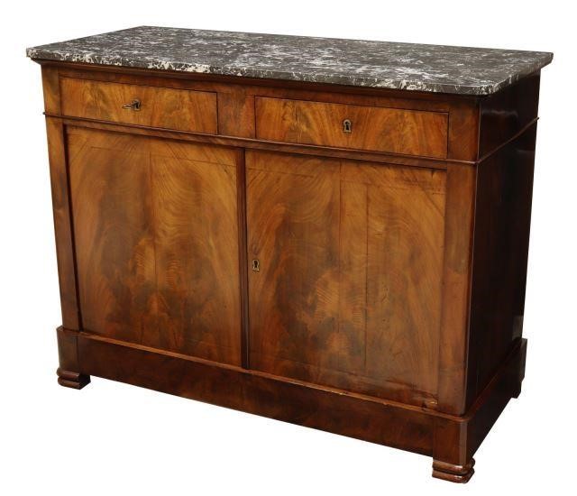 FRENCH LOUIS PHILIPPE MARBLE TOP