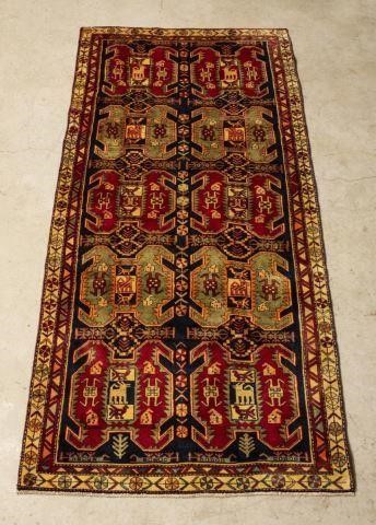 HAND-TIED PERSIAN MESHKIN RUNNER,