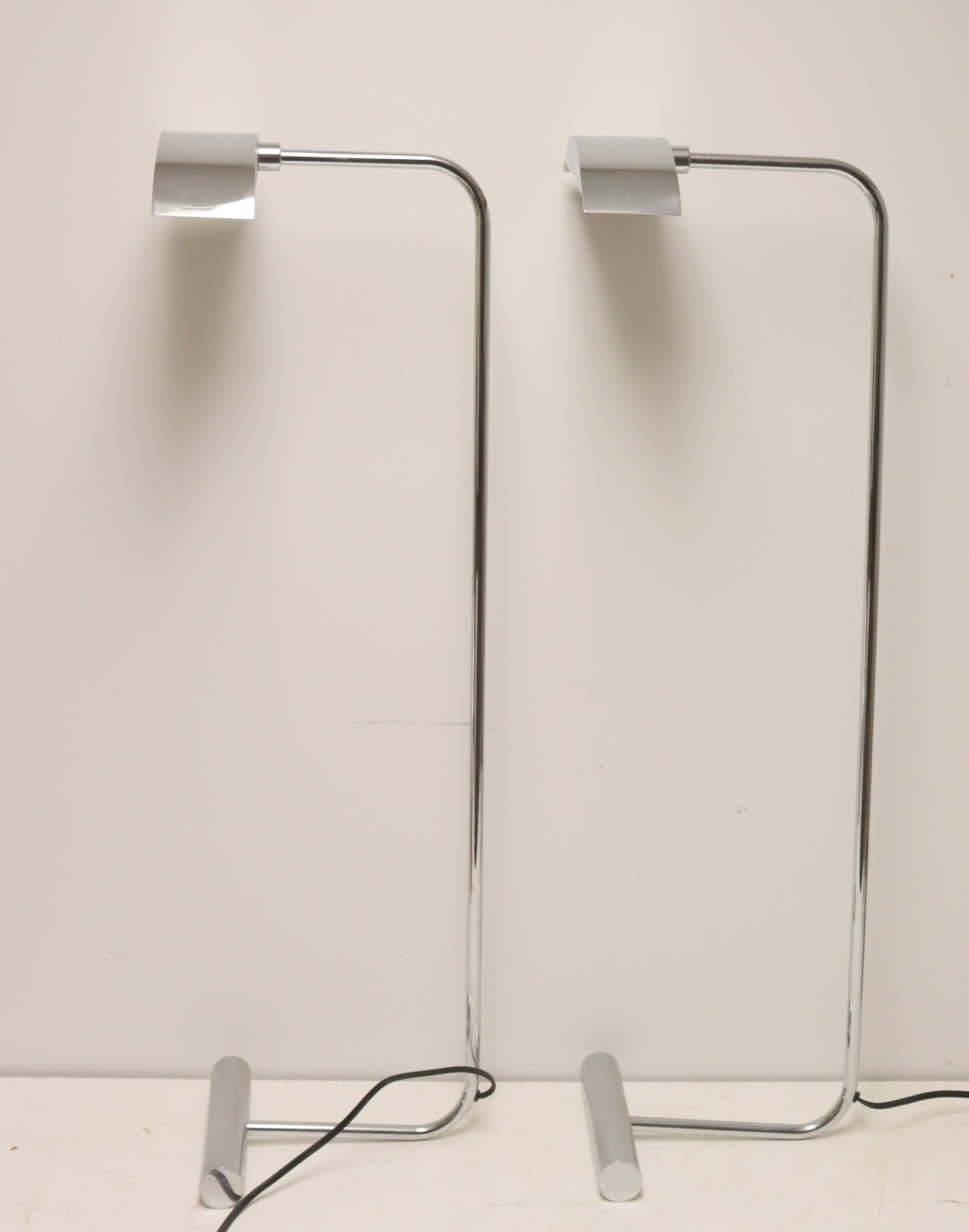 PAIR OF CHROME HARTMAN STYLE STANDING