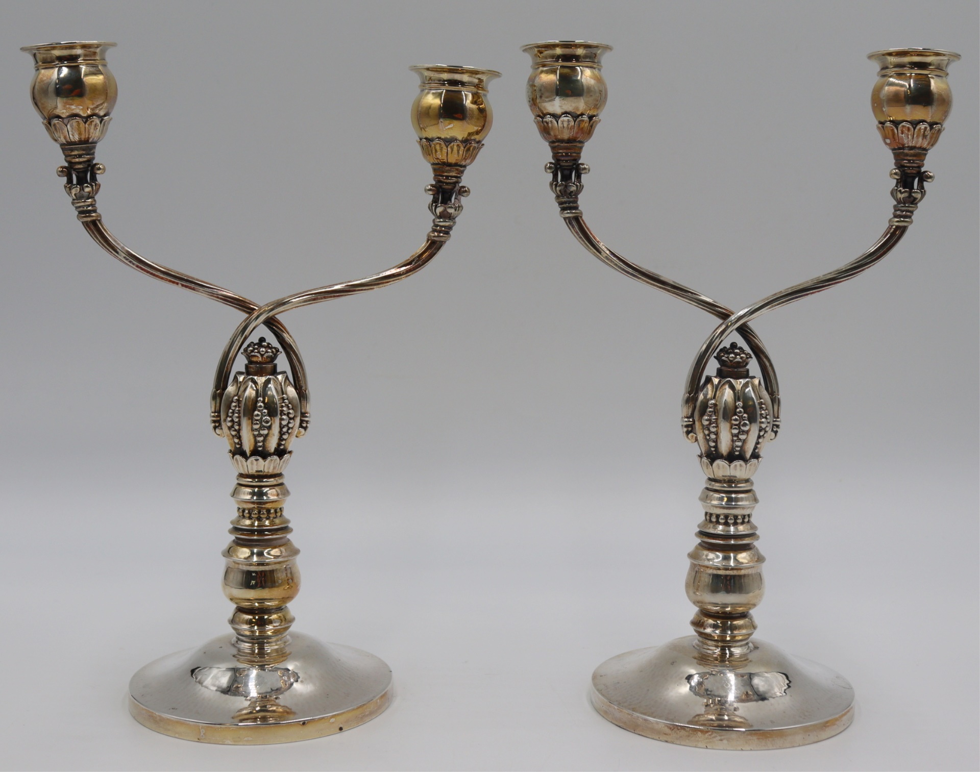 STERLING PAIR OF JOHAN ROHDE STERLING 3be4bc