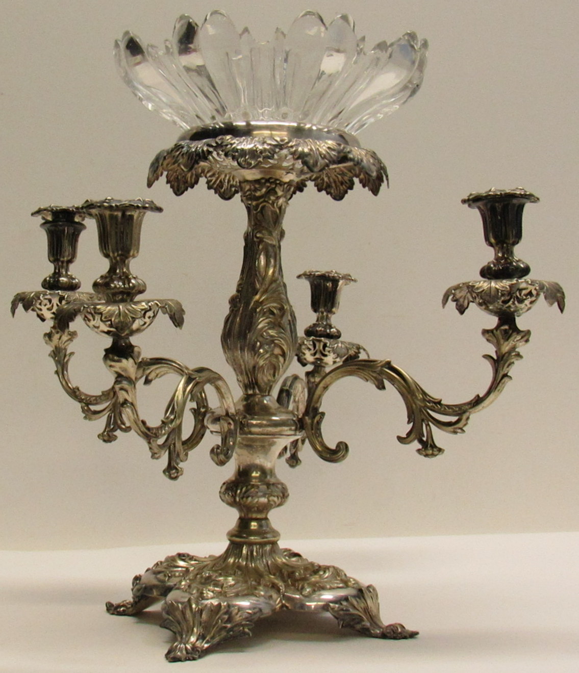 SILVERPLATE. EPERGNE AGINCOURT (1844