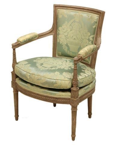 FRENCH LOUIS XVI STYLE FAUTEUIL 3be4fd