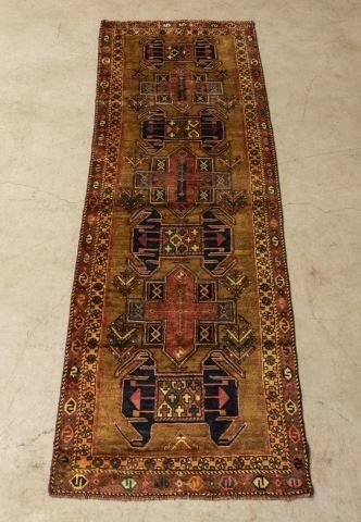 HAND-TIED PERSIAN MESHKIN RUNNER,