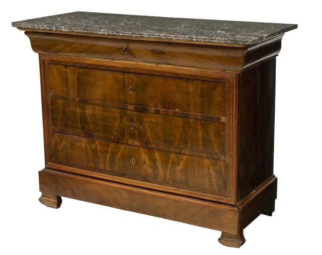 FRENCH LOUIS PHILIPPE PERIOD MARBLE TOP 3be520