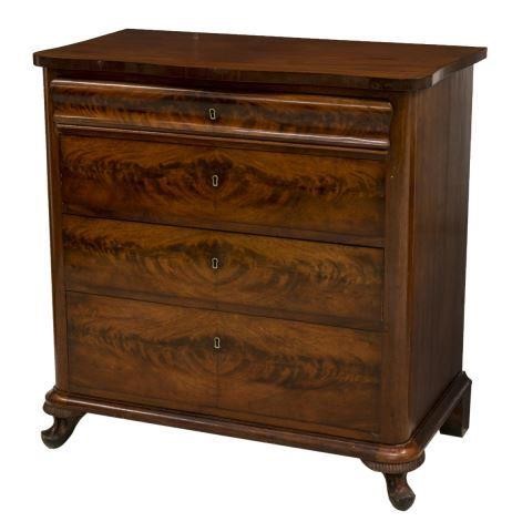 CONTINENTAL FLAME MAHOGANY FOUR DRAWER