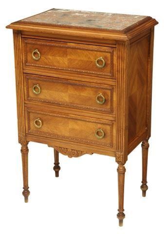 FRENCH LOUIS XVI STYLE MARBLE TOP 3be537