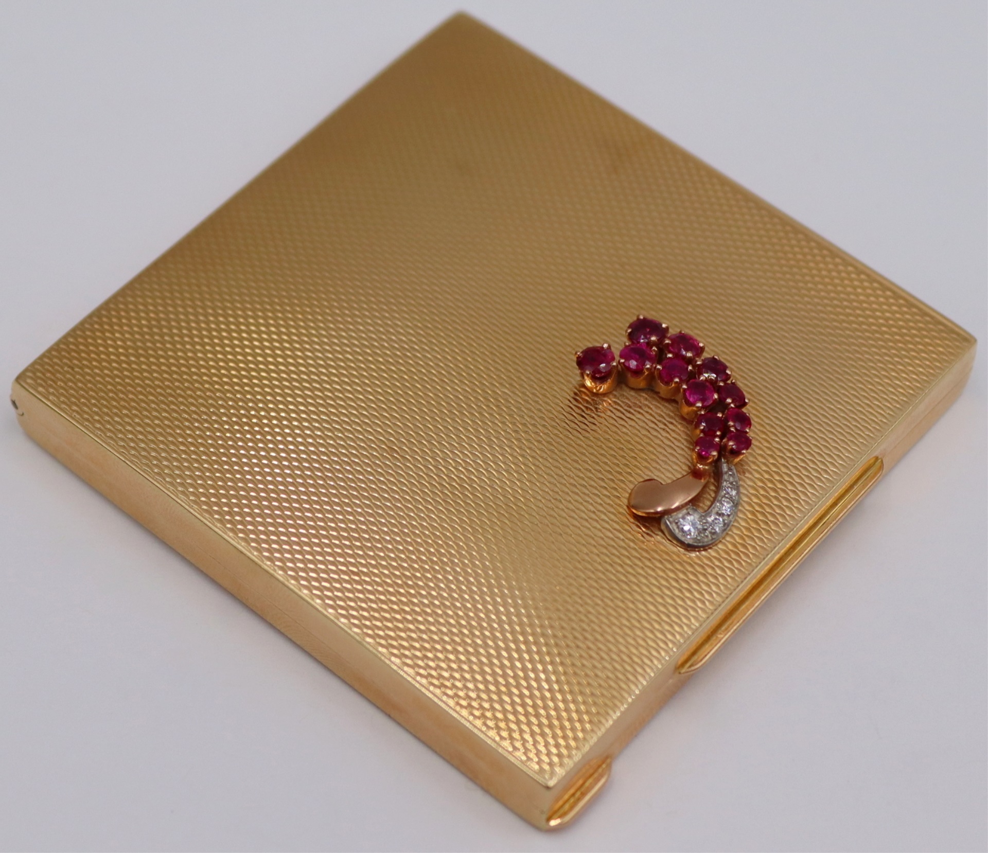 GOLD DUNHILL 14KT GOLD RUBY AND 3be540