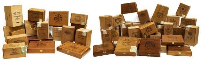 (47) LARGE COLLECTION OF WOODEN CIGAR