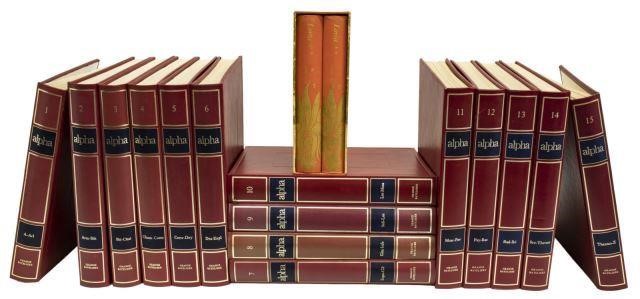  17 FRENCH LIBRARY SHELF BOOKS lot 3be5c9