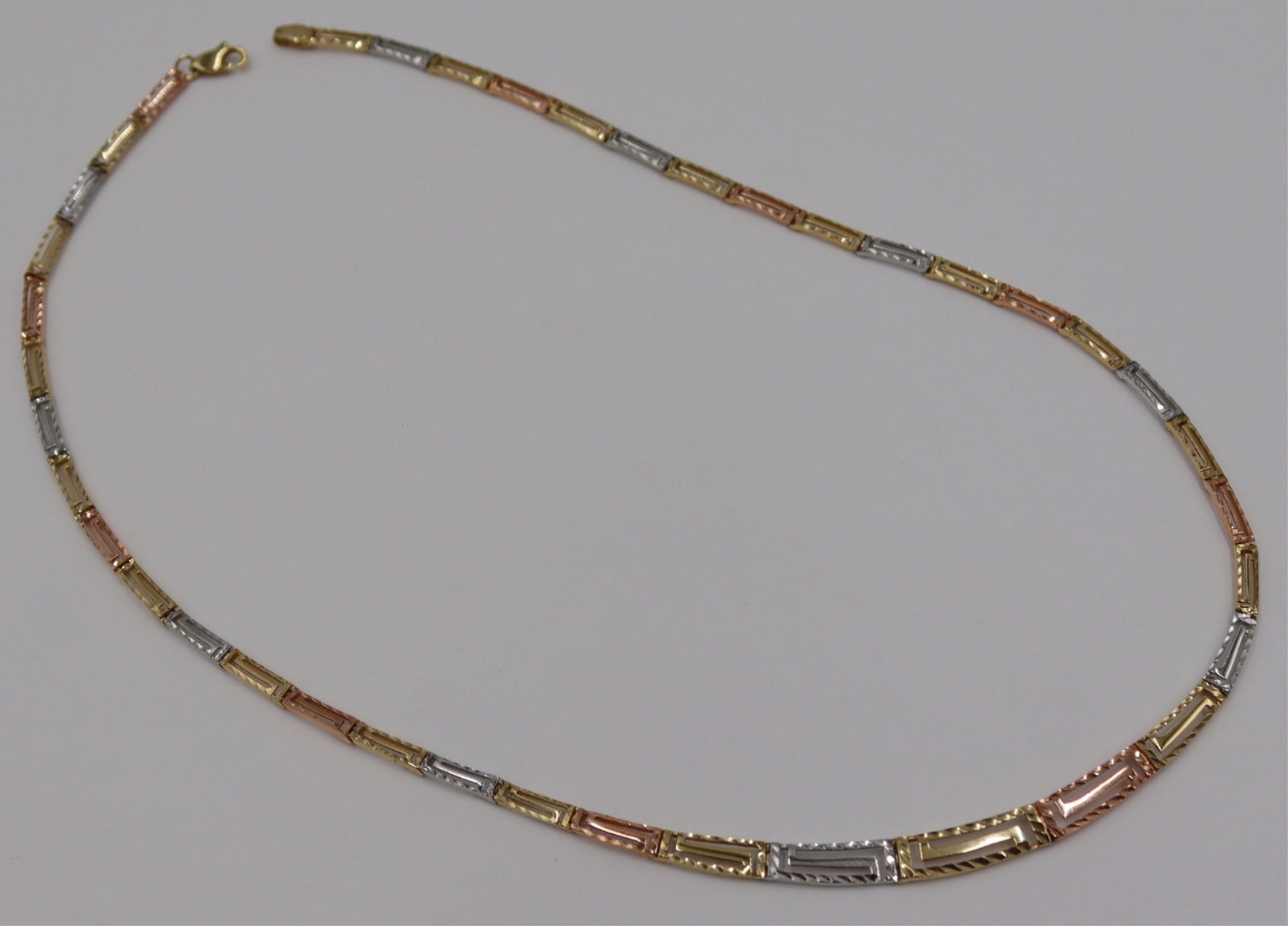 JEWELRY TRI COLOR 14KT GOLD GREEK 3be5e1