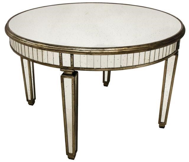 NEW DUPUIS FURNITURE MIRRORED CIRCULAR