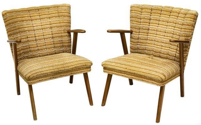  2 DANISH MID CENTURY MODERN ARMCHAIRS lot 3be67d