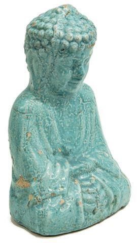 JAPANESE MEIJI SEATED BUDDHA SCULPTUREJapanese