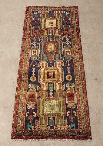 HAND-TIED PERSIAN MESHKIN RUNNER,