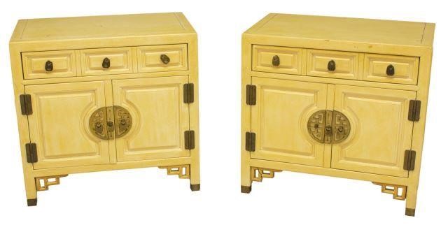  PR ASIAN STYLE DOUBLE DOOR CABINETS pair  3be7a2