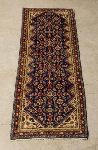 HAND-TIED PERSIAN MESHKIN RUNNER,