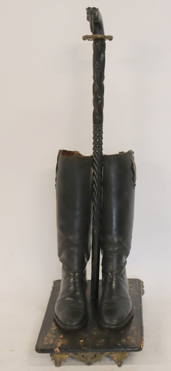 VICTORIAN BOOT FORM CANE HOLDER 3be824