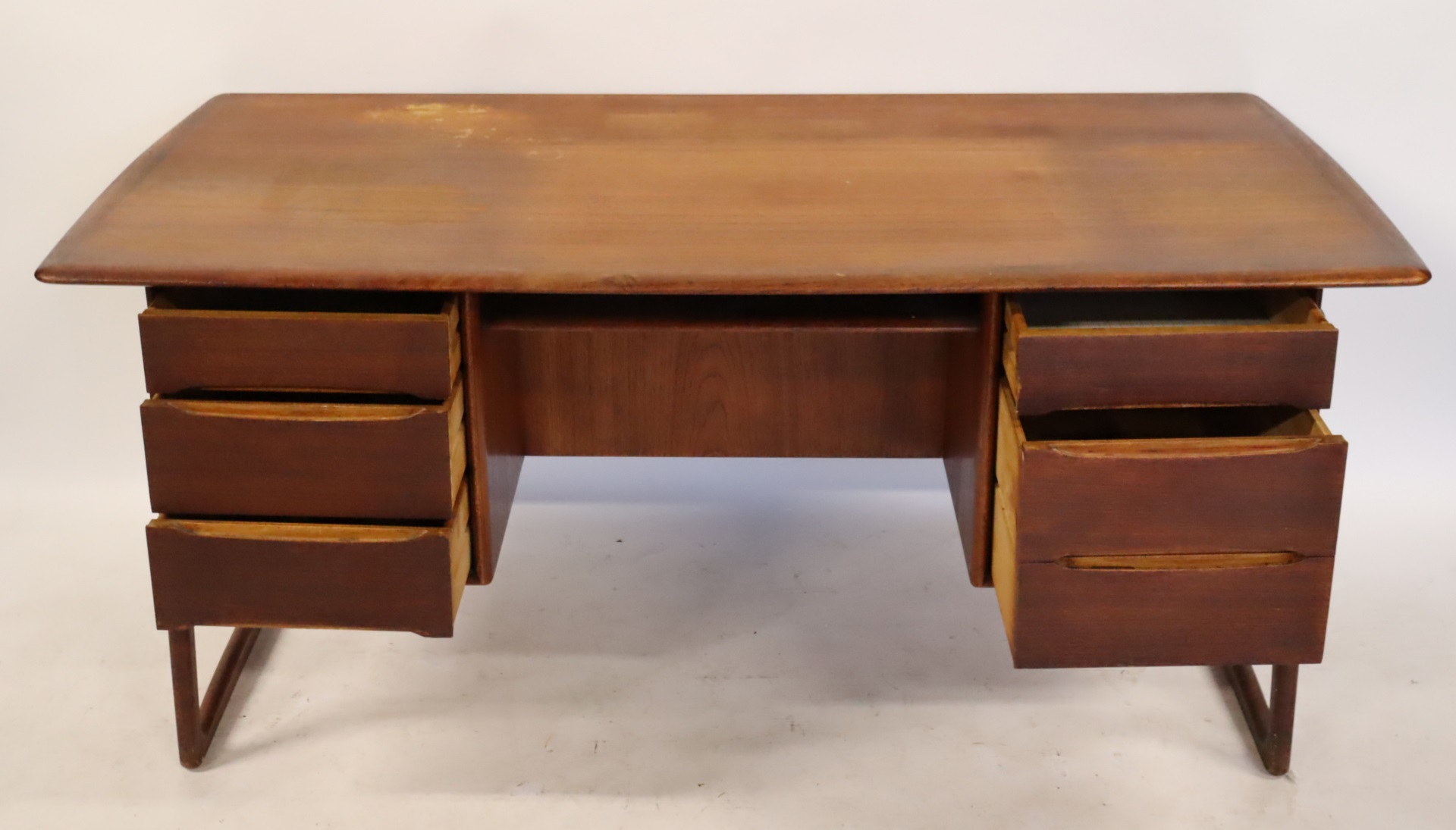 MIDCENTURY TEAK DESK From an Eastchester 3be99f