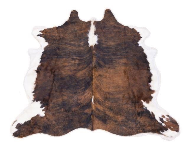 COWHIDE, MOSTLY BROWNISH BLACK,