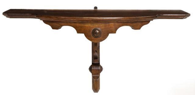 VICTORIAN CARVED WALL BRACKET,