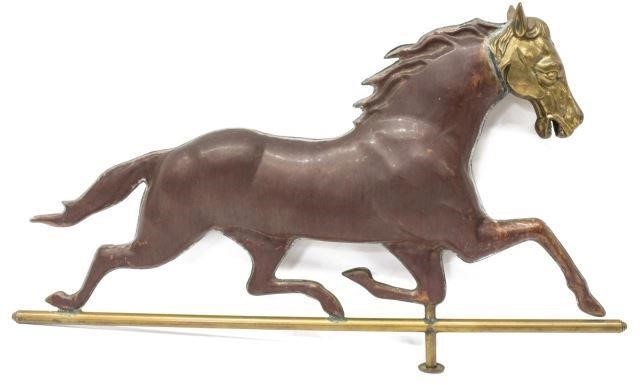 COPPER & OTHER METALS RUNNING HORSE