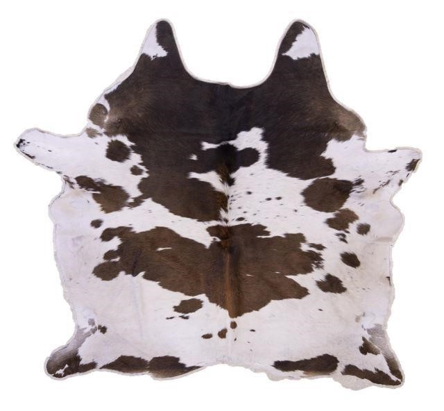 COWHIDE, BROWN & WHITE, APPROX.