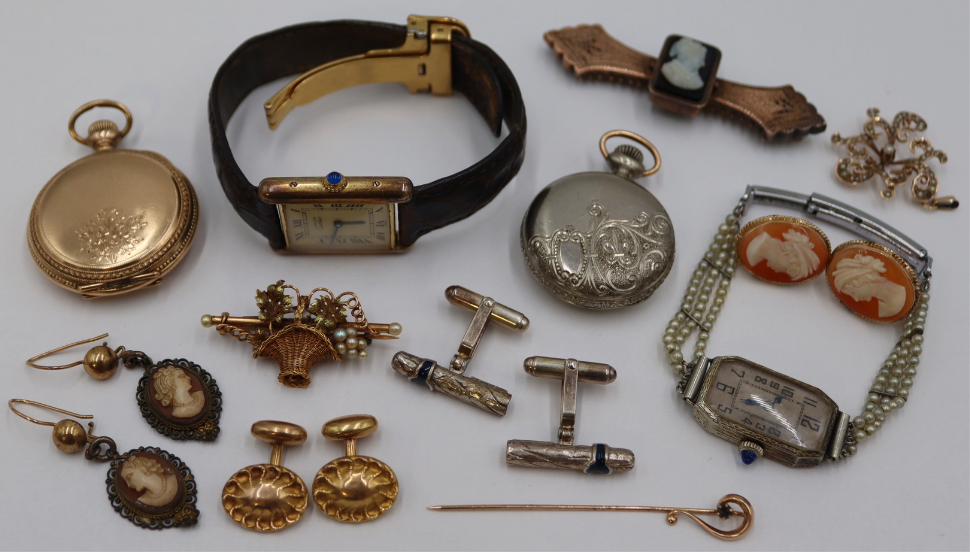 JEWELRY. ASSORTED VINTAGE AND ANTIQUE