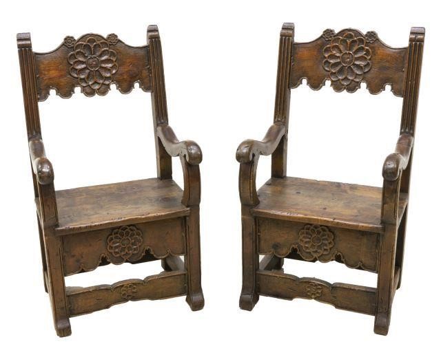  2 CONTINENTAL BAROQUE STYLE CARVED 3bebaf