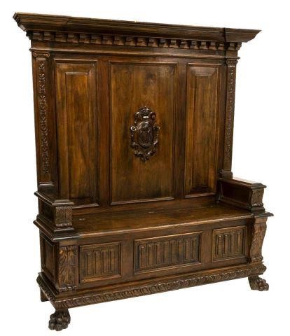 ITALIAN RENAISSANCE REVIVAL WALNUT