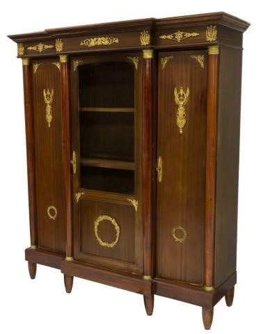 FRENCH EMPIRE STYLE MAHOGANY DISPLAY 3bebfd