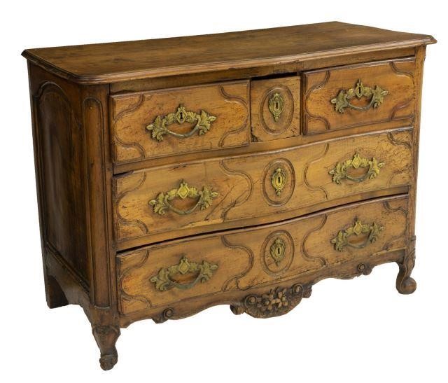 FRENCH PROVINCIAL LOUIS XV COMMODE,