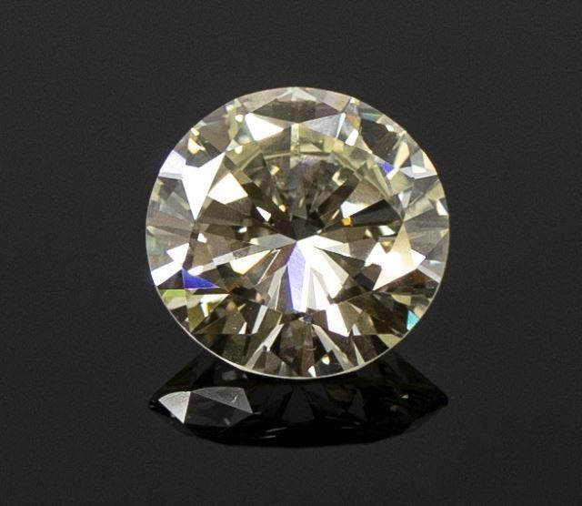 ESTATE GIA 5.54CT ROUND-BRILLIANT CUT