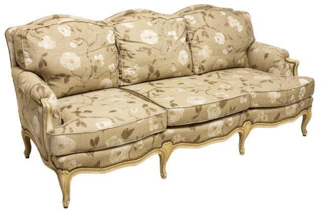 FRENCH LOUIS XV STYLE UPHOLSTERED